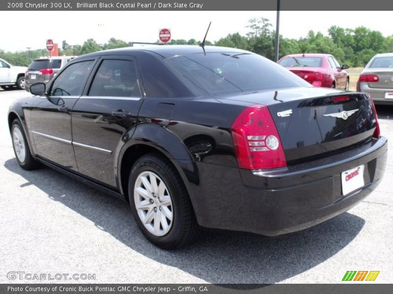 Brilliant Black Crystal Pearl / Dark Slate Gray 2008 Chrysler 300 LX