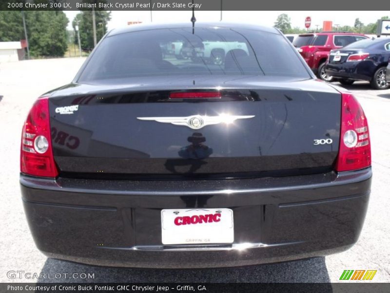 Brilliant Black Crystal Pearl / Dark Slate Gray 2008 Chrysler 300 LX