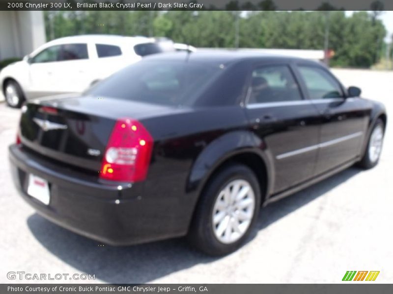 Brilliant Black Crystal Pearl / Dark Slate Gray 2008 Chrysler 300 LX