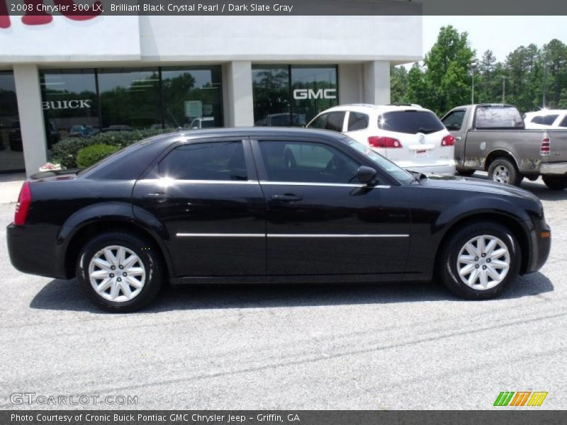 Brilliant Black Crystal Pearl / Dark Slate Gray 2008 Chrysler 300 LX
