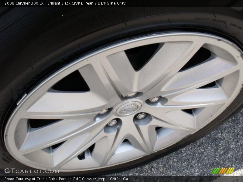 Brilliant Black Crystal Pearl / Dark Slate Gray 2008 Chrysler 300 LX