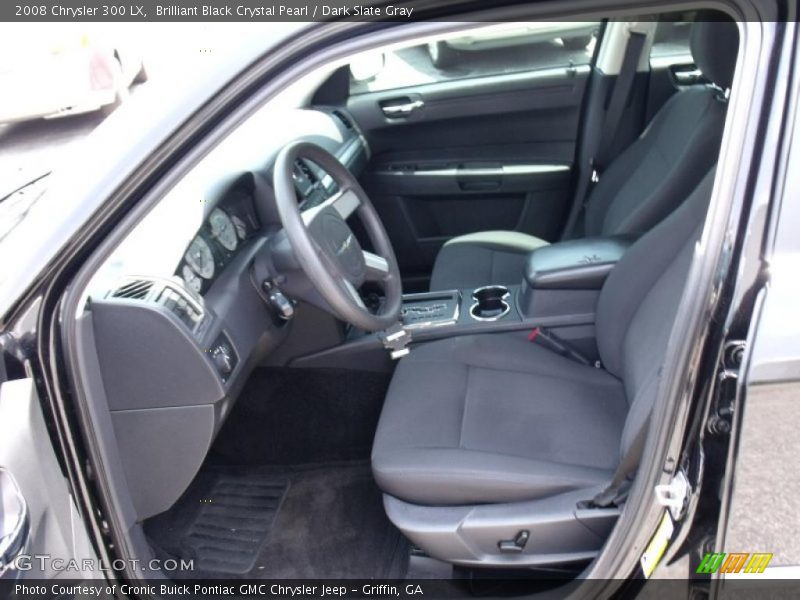 Brilliant Black Crystal Pearl / Dark Slate Gray 2008 Chrysler 300 LX