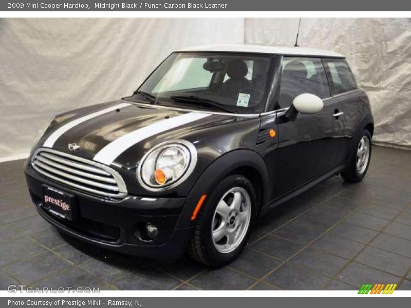 Midnight Black / Punch Carbon Black Leather 2009 Mini Cooper Hardtop