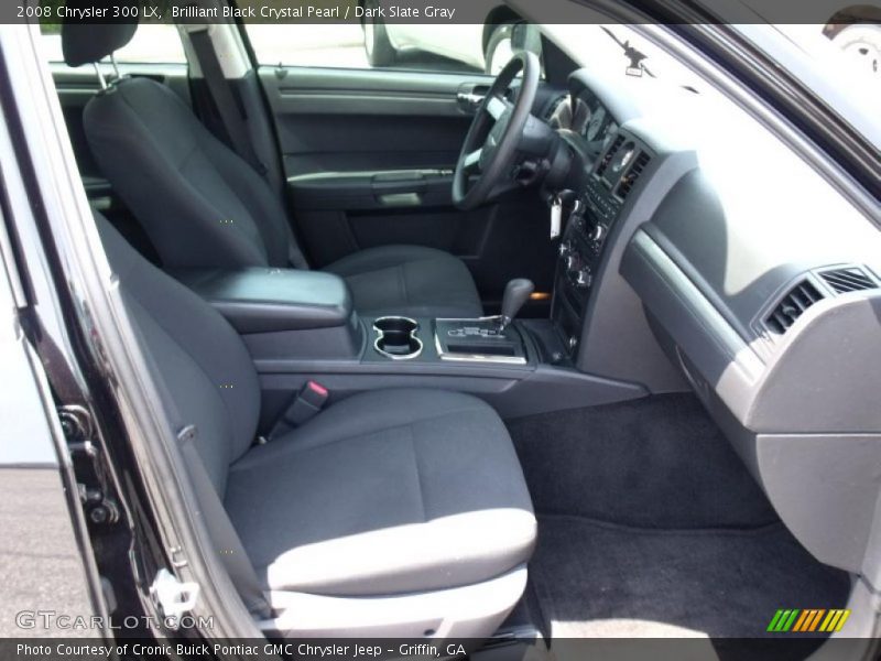 Brilliant Black Crystal Pearl / Dark Slate Gray 2008 Chrysler 300 LX
