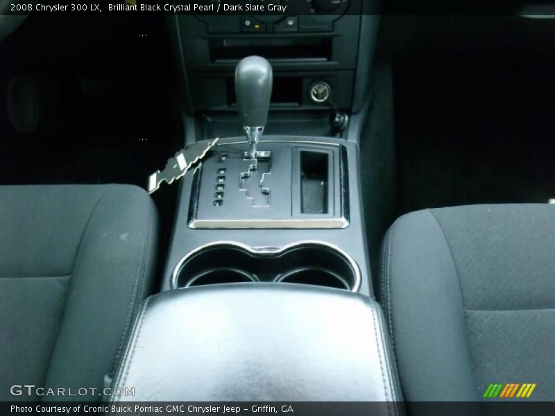 Brilliant Black Crystal Pearl / Dark Slate Gray 2008 Chrysler 300 LX