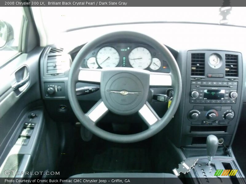 Brilliant Black Crystal Pearl / Dark Slate Gray 2008 Chrysler 300 LX