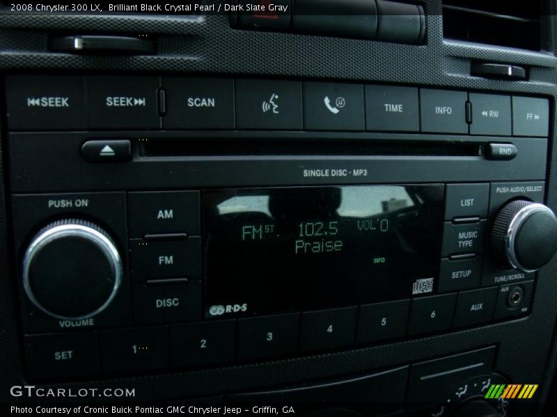 Brilliant Black Crystal Pearl / Dark Slate Gray 2008 Chrysler 300 LX