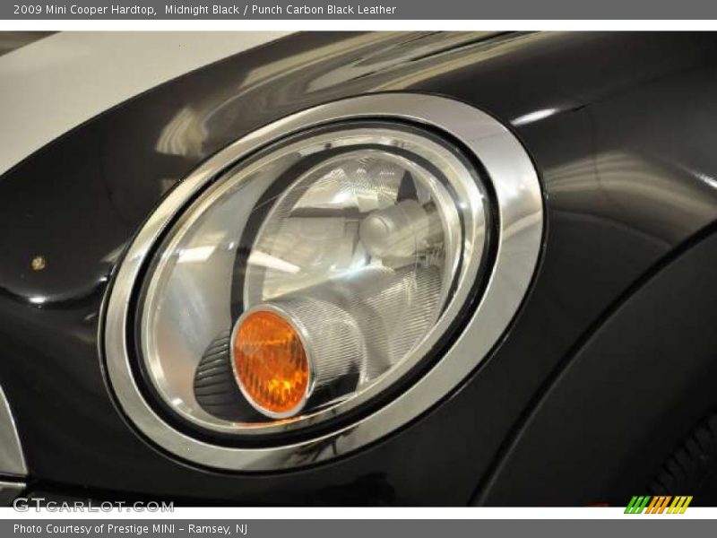 Midnight Black / Punch Carbon Black Leather 2009 Mini Cooper Hardtop