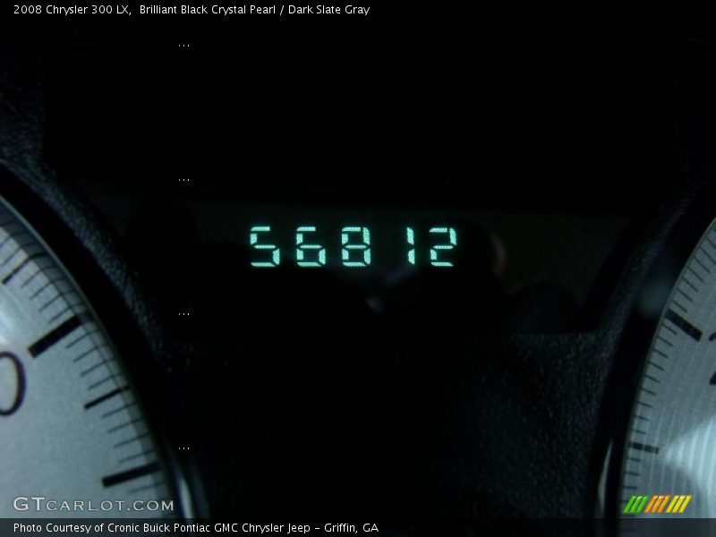 Brilliant Black Crystal Pearl / Dark Slate Gray 2008 Chrysler 300 LX