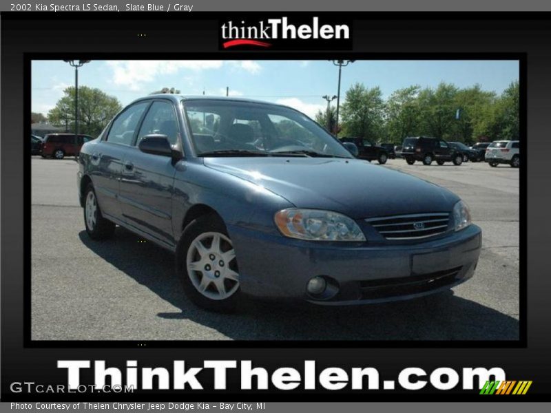 Slate Blue / Gray 2002 Kia Spectra LS Sedan