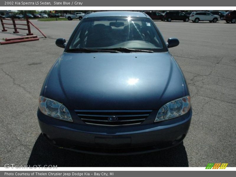 Slate Blue / Gray 2002 Kia Spectra LS Sedan