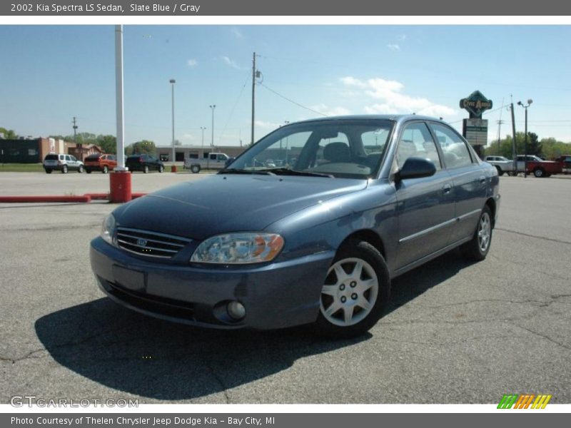 Slate Blue / Gray 2002 Kia Spectra LS Sedan