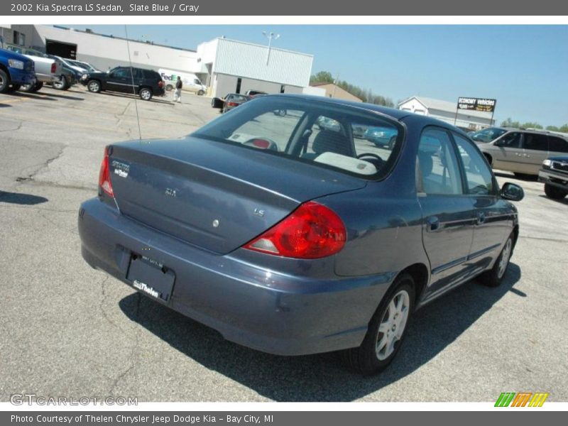 Slate Blue / Gray 2002 Kia Spectra LS Sedan