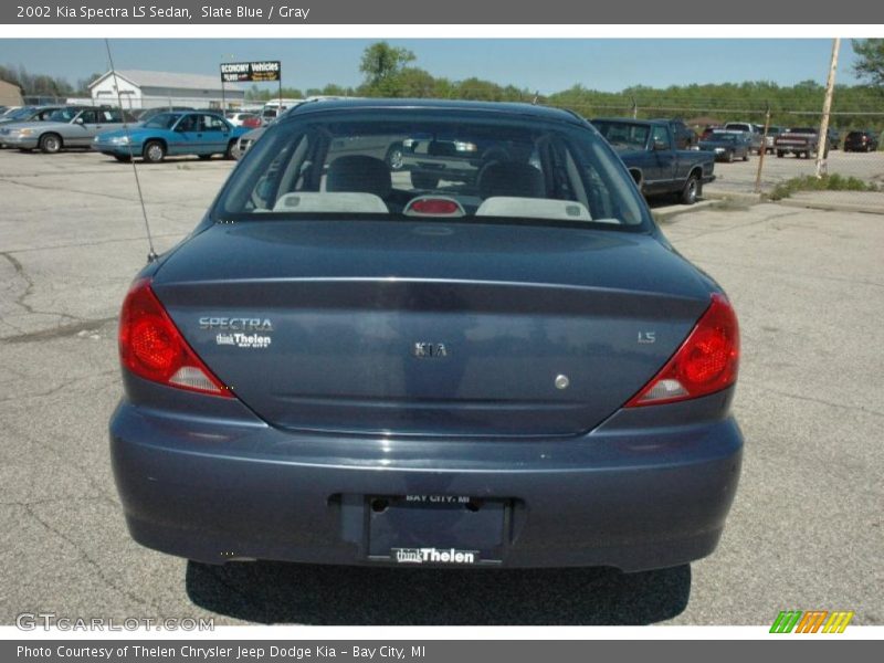 Slate Blue / Gray 2002 Kia Spectra LS Sedan