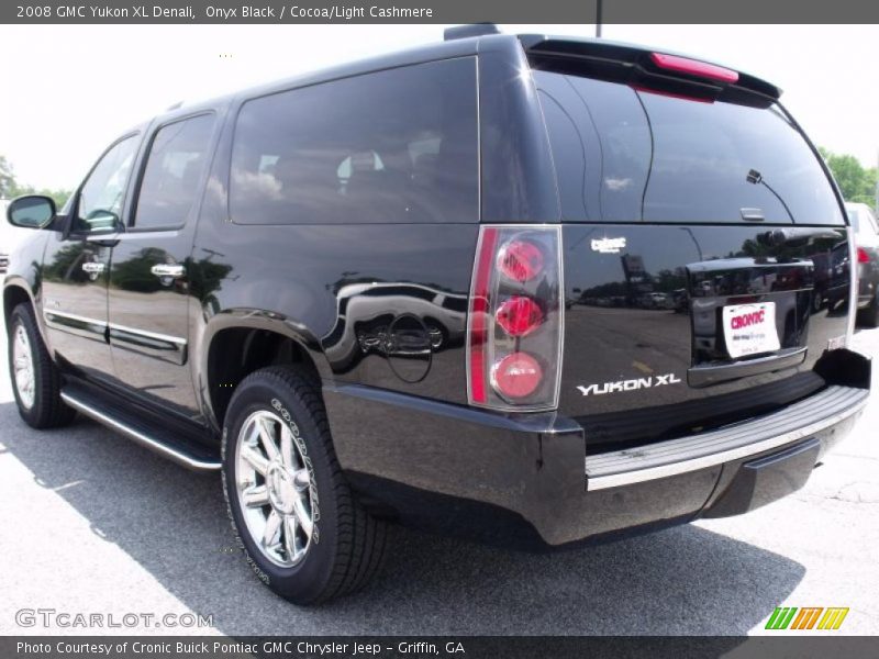 Onyx Black / Cocoa/Light Cashmere 2008 GMC Yukon XL Denali