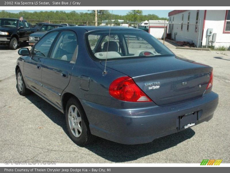 Slate Blue / Gray 2002 Kia Spectra LS Sedan