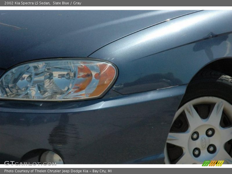 Slate Blue / Gray 2002 Kia Spectra LS Sedan