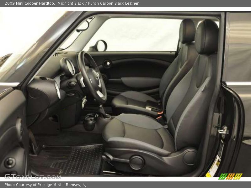 Midnight Black / Punch Carbon Black Leather 2009 Mini Cooper Hardtop