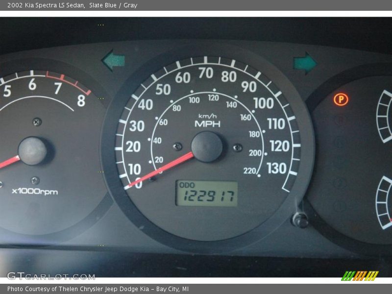 Slate Blue / Gray 2002 Kia Spectra LS Sedan