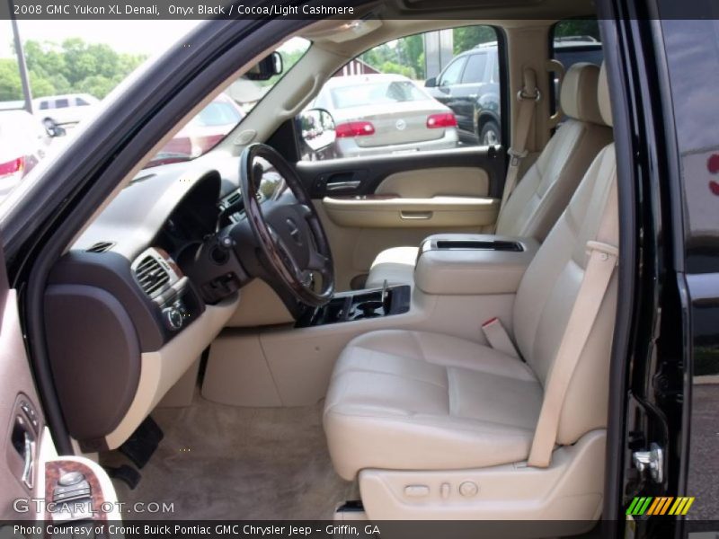 Onyx Black / Cocoa/Light Cashmere 2008 GMC Yukon XL Denali