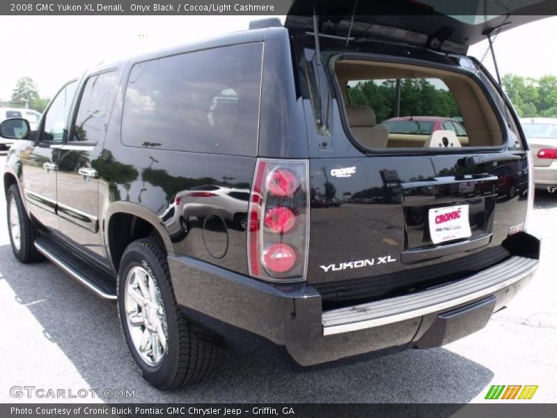 Onyx Black / Cocoa/Light Cashmere 2008 GMC Yukon XL Denali