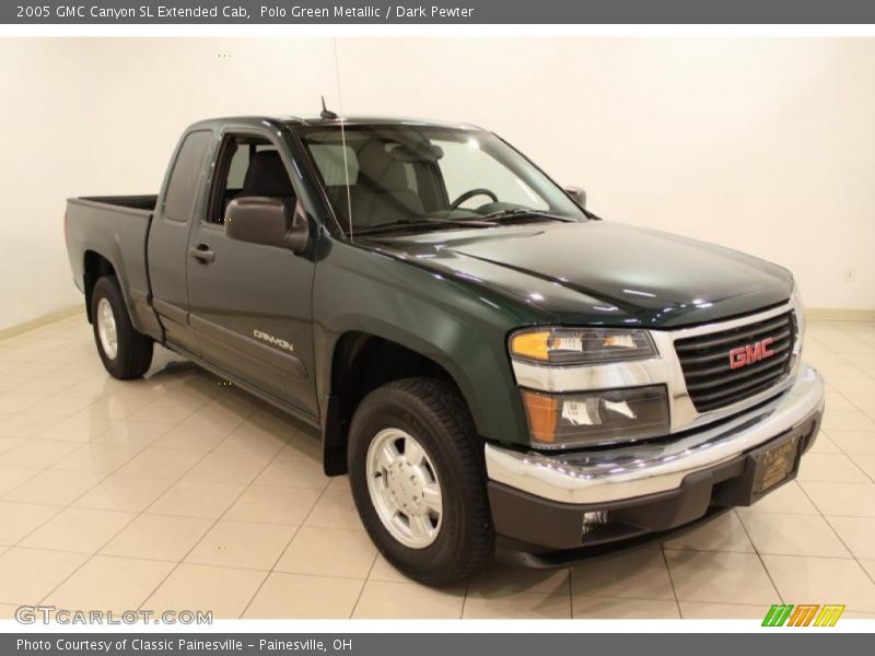 Polo Green Metallic / Dark Pewter 2005 GMC Canyon SL Extended Cab