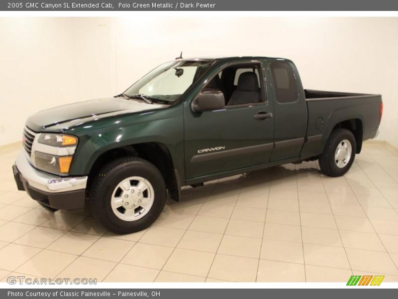 Polo Green Metallic / Dark Pewter 2005 GMC Canyon SL Extended Cab