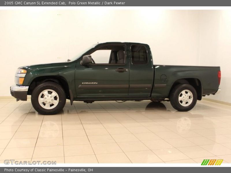 Polo Green Metallic / Dark Pewter 2005 GMC Canyon SL Extended Cab