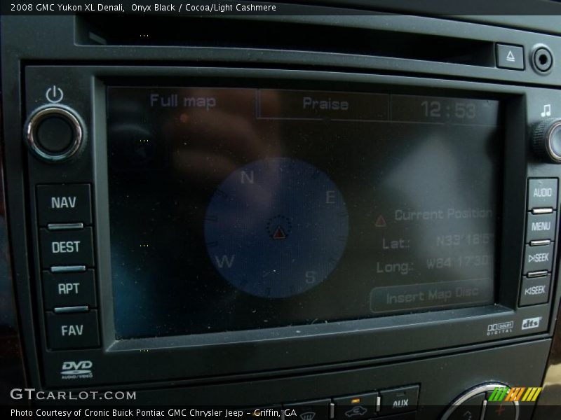 Onyx Black / Cocoa/Light Cashmere 2008 GMC Yukon XL Denali