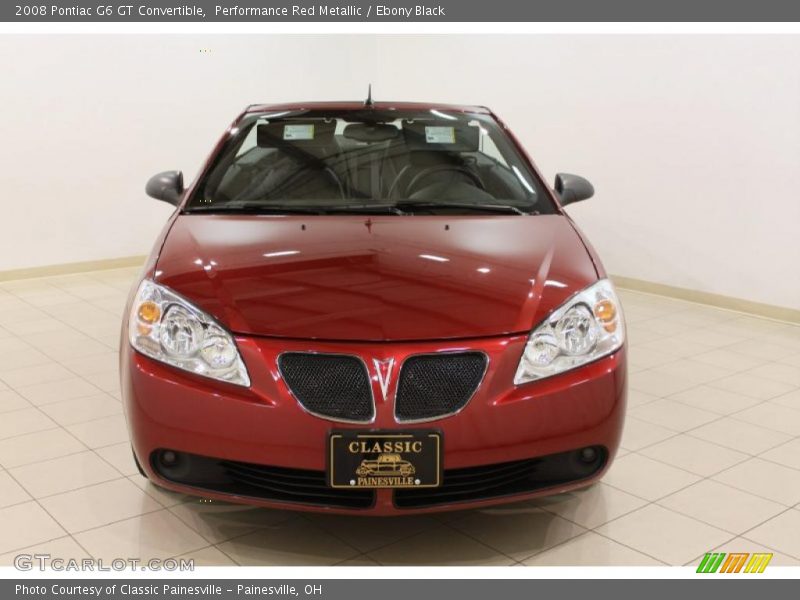 Performance Red Metallic / Ebony Black 2008 Pontiac G6 GT Convertible