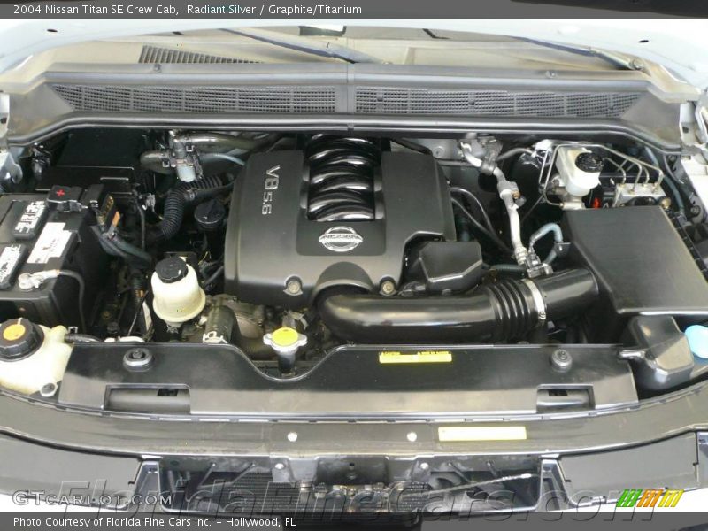 Radiant Silver / Graphite/Titanium 2004 Nissan Titan SE Crew Cab