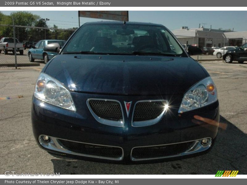 Midnight Blue Metallic / Ebony 2009 Pontiac G6 V6 Sedan