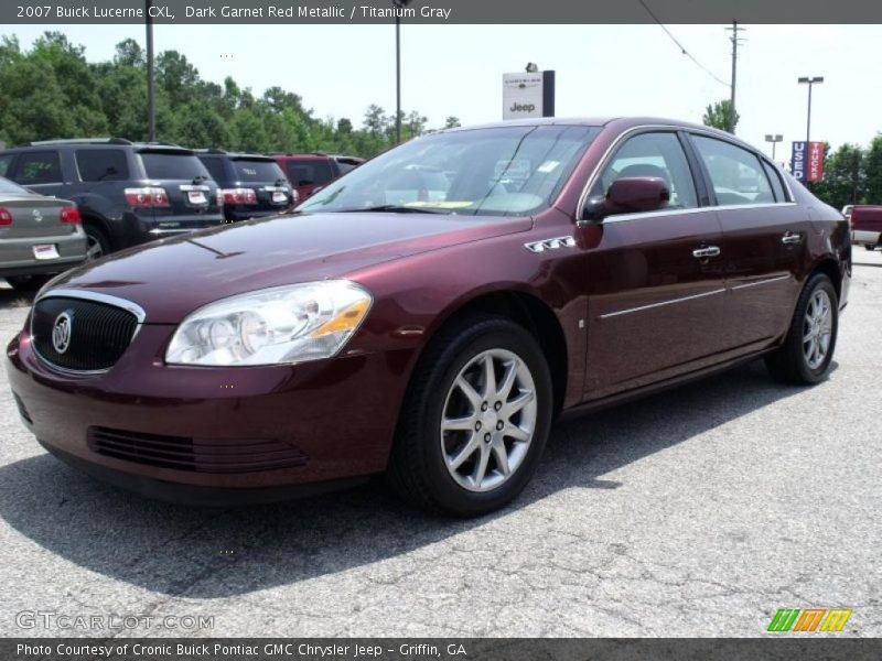 Dark Garnet Red Metallic / Titanium Gray 2007 Buick Lucerne CXL