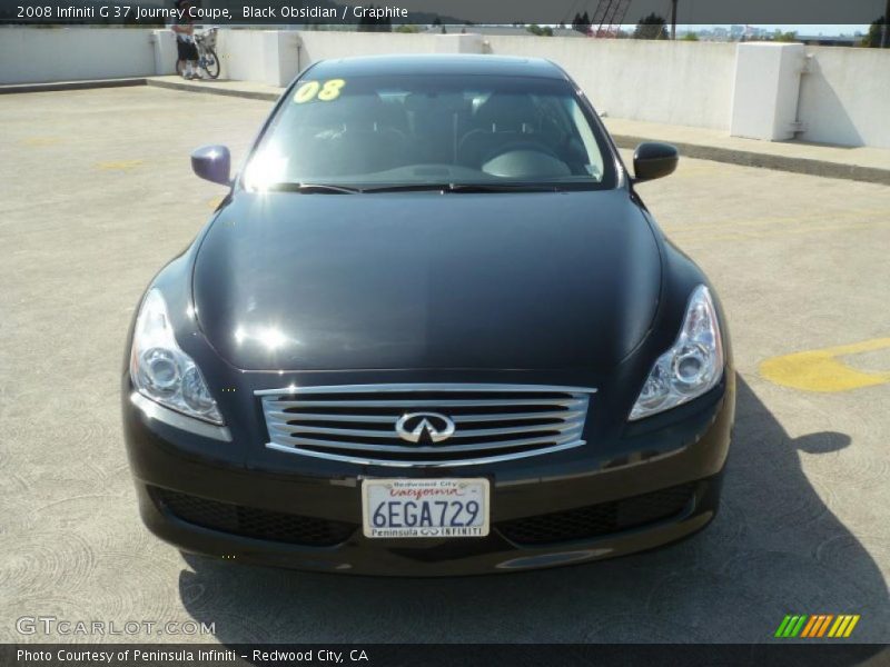 Black Obsidian / Graphite 2008 Infiniti G 37 Journey Coupe