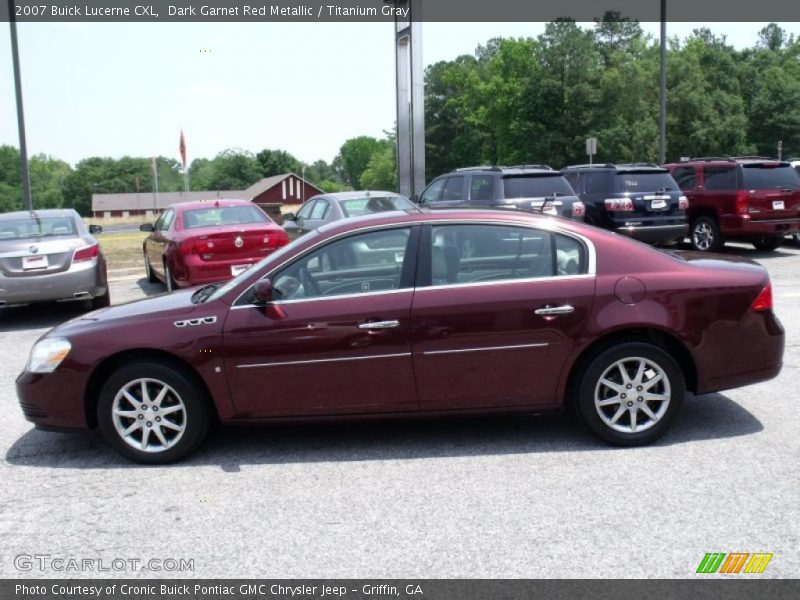 Dark Garnet Red Metallic / Titanium Gray 2007 Buick Lucerne CXL