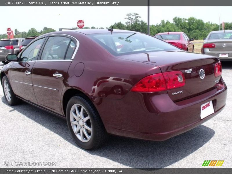 Dark Garnet Red Metallic / Titanium Gray 2007 Buick Lucerne CXL