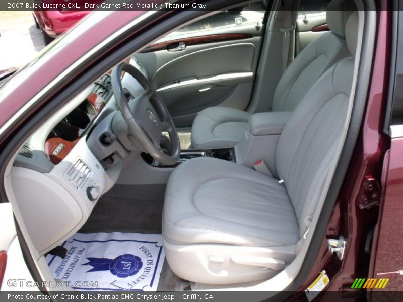 Dark Garnet Red Metallic / Titanium Gray 2007 Buick Lucerne CXL