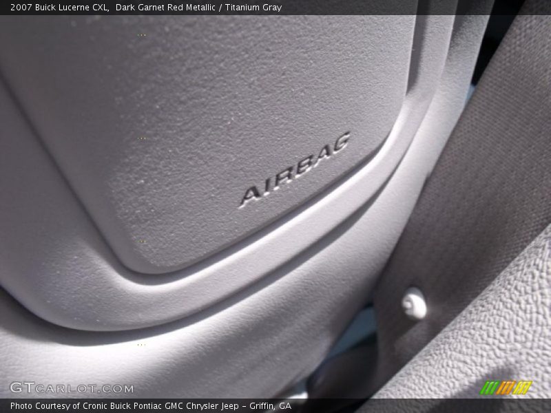 Dark Garnet Red Metallic / Titanium Gray 2007 Buick Lucerne CXL