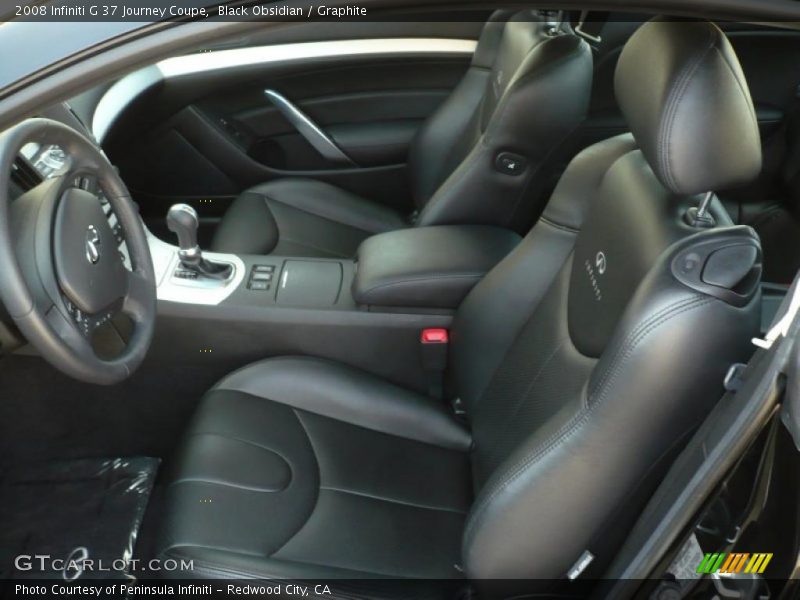  2008 G 37 Journey Coupe Graphite Interior