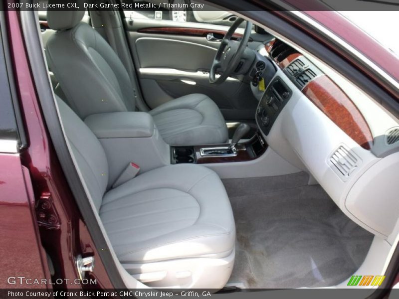 Dark Garnet Red Metallic / Titanium Gray 2007 Buick Lucerne CXL