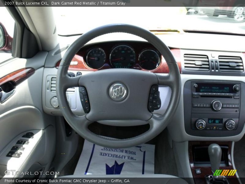 Dark Garnet Red Metallic / Titanium Gray 2007 Buick Lucerne CXL
