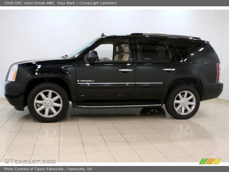 Onyx Black / Cocoa/Light Cashmere 2008 GMC Yukon Denali AWD