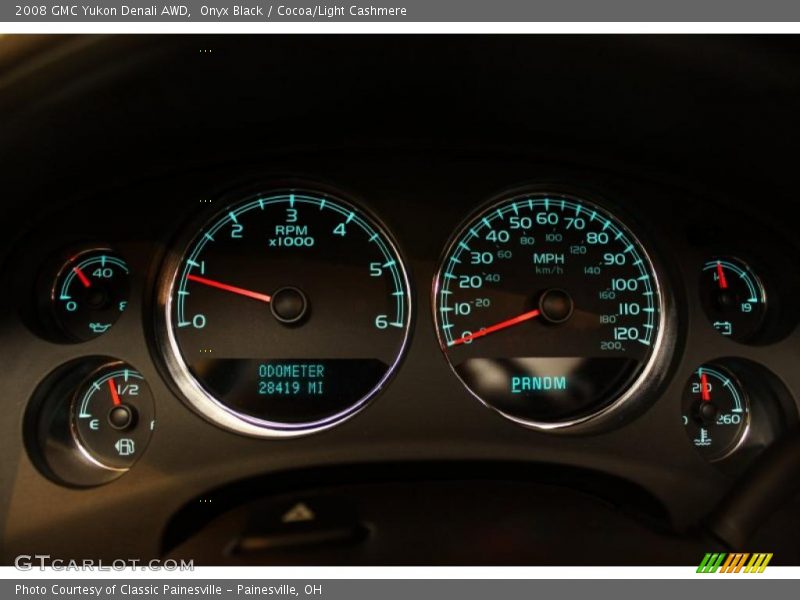 Onyx Black / Cocoa/Light Cashmere 2008 GMC Yukon Denali AWD