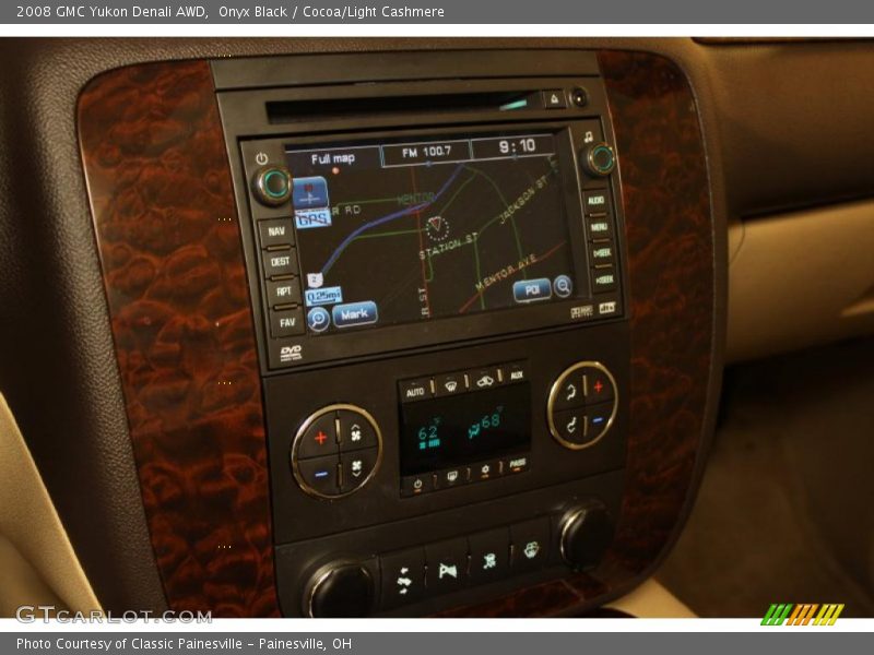 Onyx Black / Cocoa/Light Cashmere 2008 GMC Yukon Denali AWD