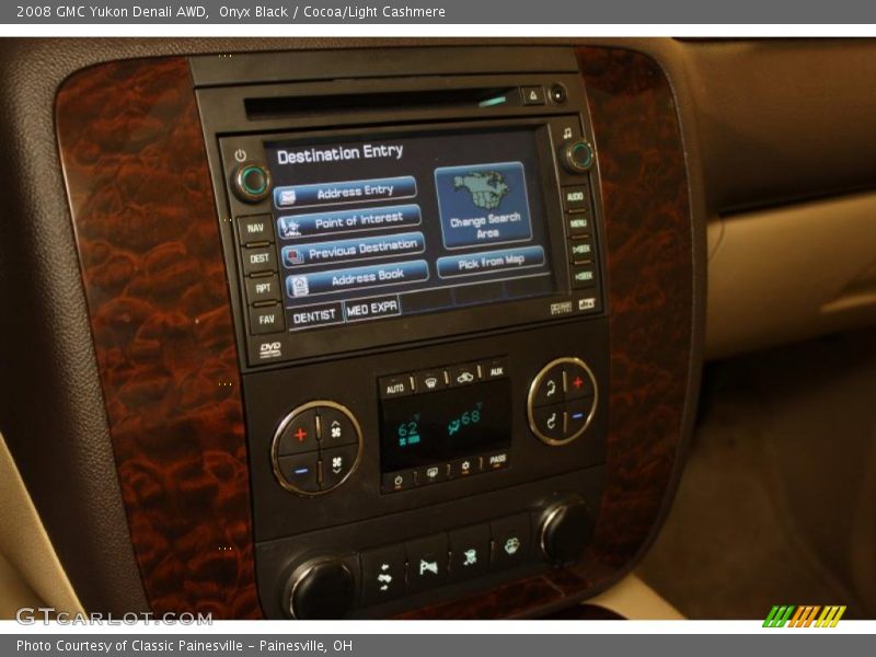 Onyx Black / Cocoa/Light Cashmere 2008 GMC Yukon Denali AWD