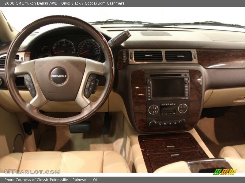 Onyx Black / Cocoa/Light Cashmere 2008 GMC Yukon Denali AWD