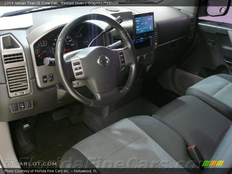 Radiant Silver / Graphite/Titanium 2004 Nissan Titan SE Crew Cab