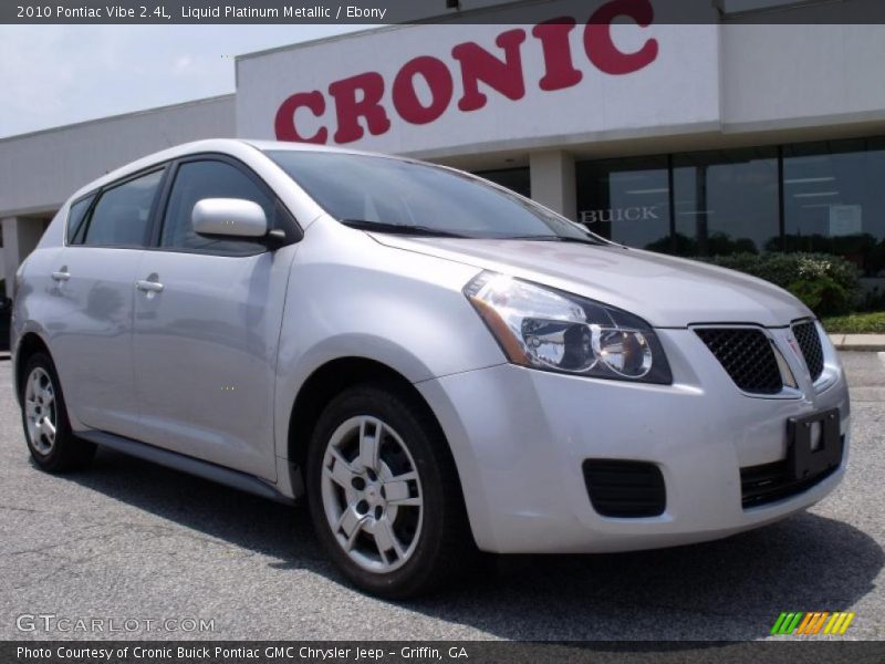 Liquid Platinum Metallic / Ebony 2010 Pontiac Vibe 2.4L
