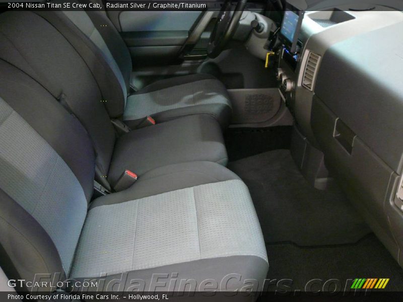 Radiant Silver / Graphite/Titanium 2004 Nissan Titan SE Crew Cab