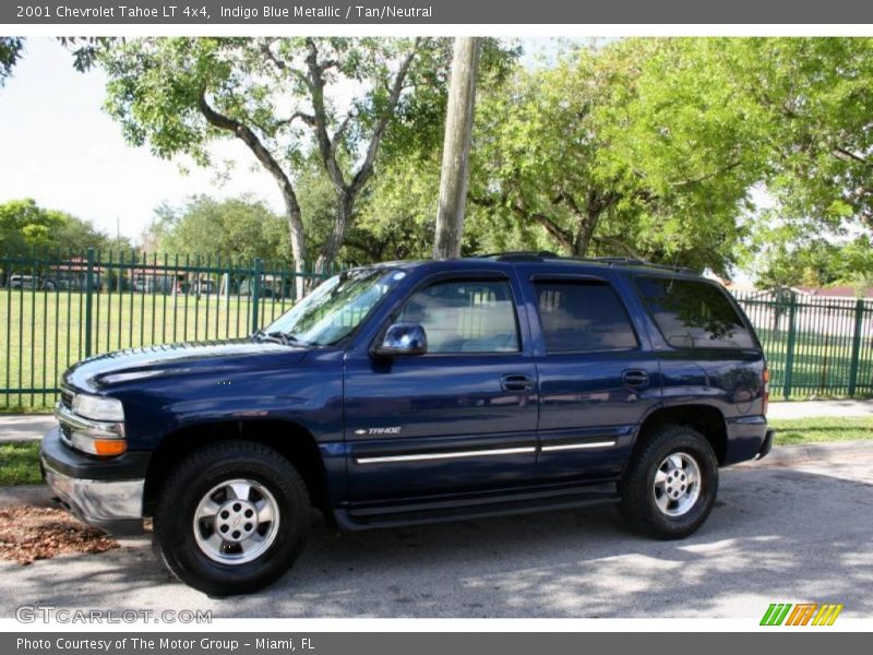 Indigo Blue Metallic / Tan/Neutral 2001 Chevrolet Tahoe LT 4x4